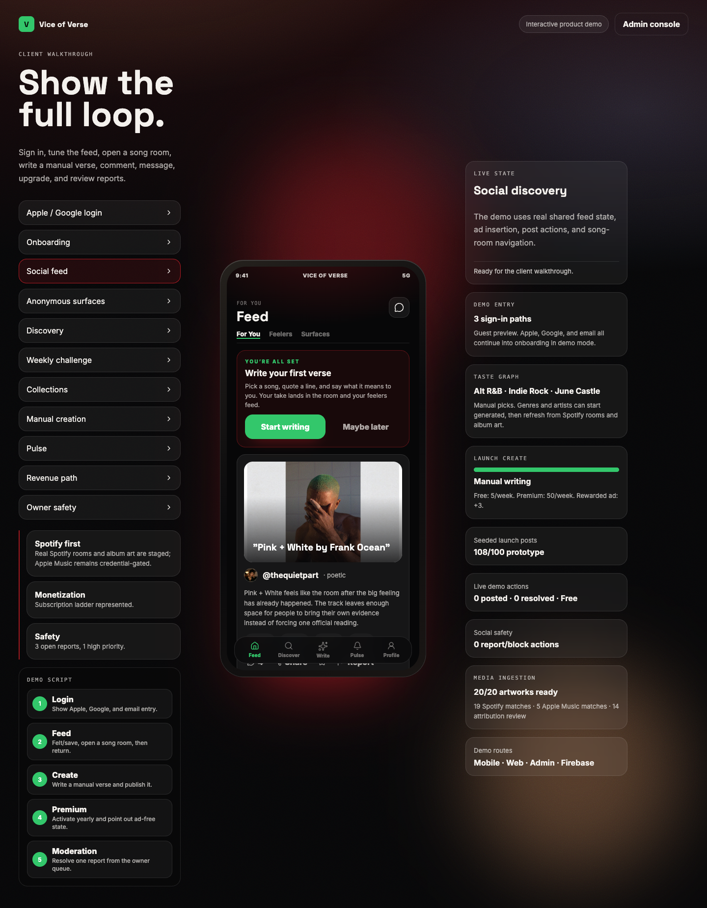 Interactive demo screenshot